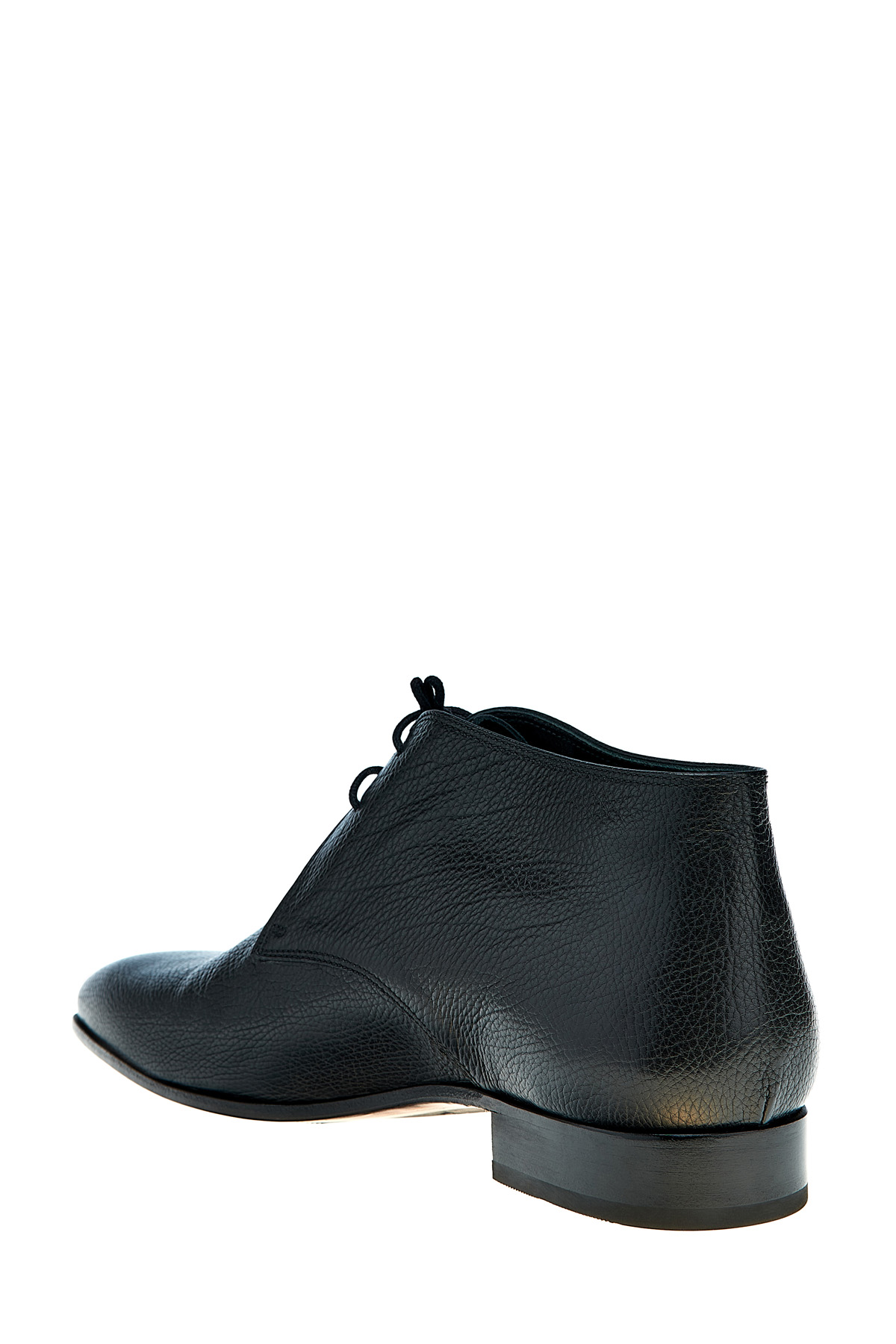 Ботинки-дезерты из крупнозернистой кожи с квадратным мыском ARTIOLI, цвет черный, размер 42 - фото 4
